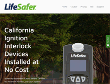 Tablet Screenshot of lifesafercalifornia.com